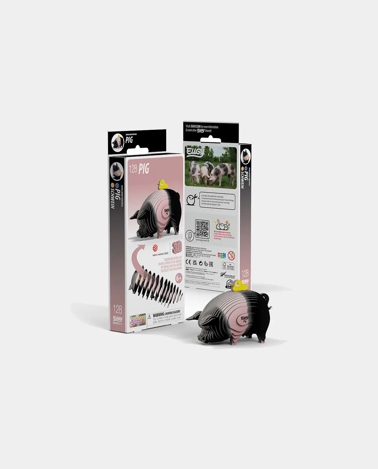 Eugy Pig 128 Puzzle 3D