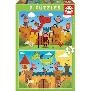 Puzzle 2X48 Dragones y Caballeros