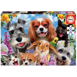 Puzzle 200p Selfie de Mascotas