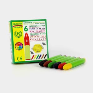 Ceras Naturales Pastel 6 unidades