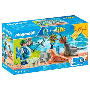 71448 Playmobil My Life – Cuidador con animales