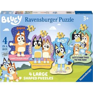 Bluey Puzzle 4 in a Box Siluetas