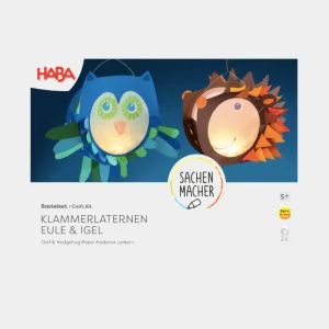 Set Creativo Farolillos de papel Buho y Erizo – Haba