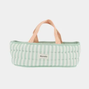 Capazo Muñeca Stripes Sage Tutete