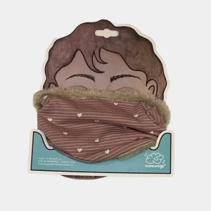 Braga cuello con Pelo Corazones Rosa – Monnuage