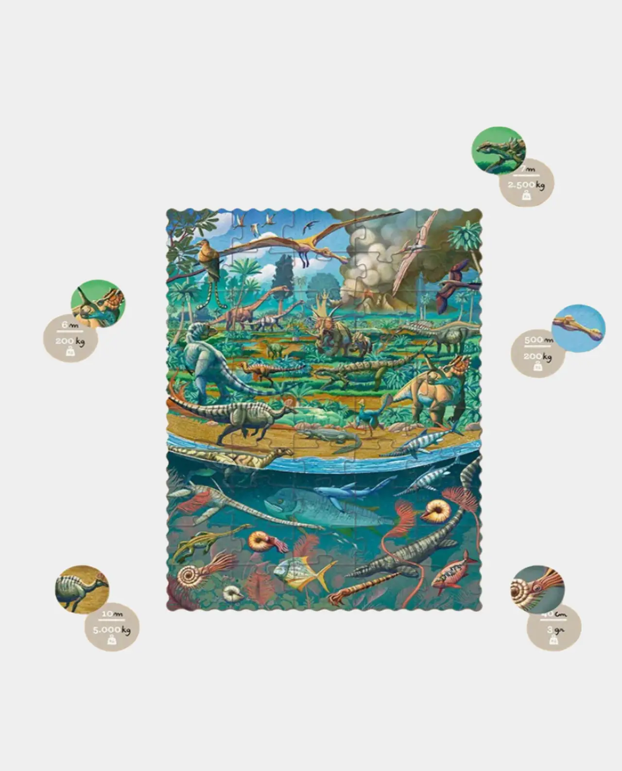 Tiny Puzzle Dinosaurs Londji - Imagen 2