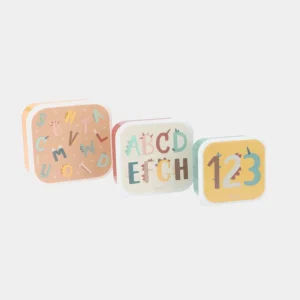 3 Cajas Almuerzo Funny Letters Tutete