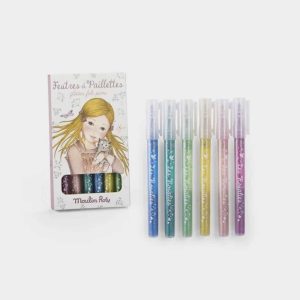 6 Rotuladores de Purpurina Rosalies Moulin Roty