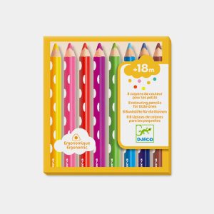 8 Lapices de Colores para los Pequeños Djeco