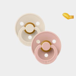 2 Chupetes BIBS Anatómica Ivory – Cloud