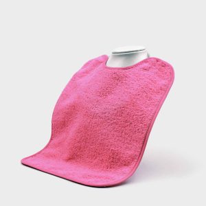 Babero con goma Rosa Intenso