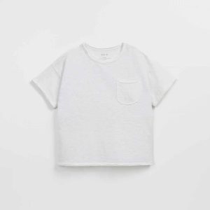 Camiseta con Bolsillo Canguro Balnco Felt Play Up