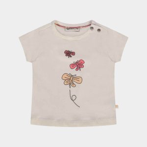 Camiseta Manga Corta Ivory Mariposas Baby Face