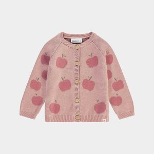 Cardigan Powder Apple Baby Face