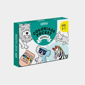 Coloring Pocket + Poster Animals OMY