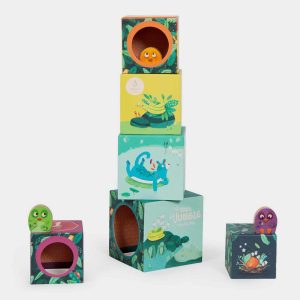 Cubos Apilables Dentro de la Jungla Moulin Roty