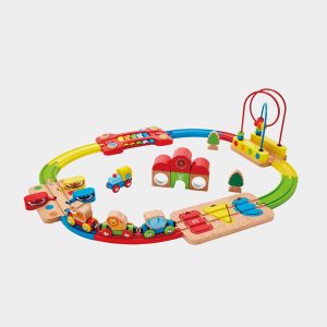 Ferrocarril de Rompecabezas Arcoiris Hape