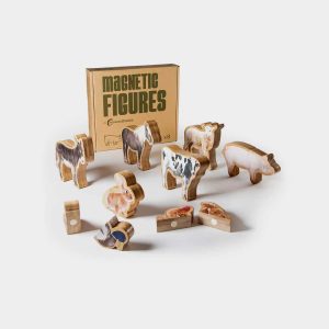 Figuras Bambú Animales de la Granja Nowordbooks