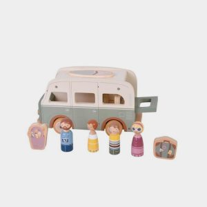 Furgoneta Retro y Muñecos Encajables