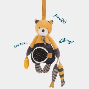 Gatito Lulu de actividades Moustache Moulin Roty