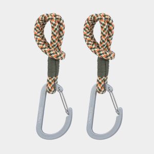 Juego 2 Mosquetones Olive Y Naranja