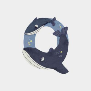 Letra Q Azul Moulin Roty