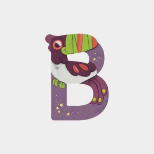 Letra B Morado Moulin Roty