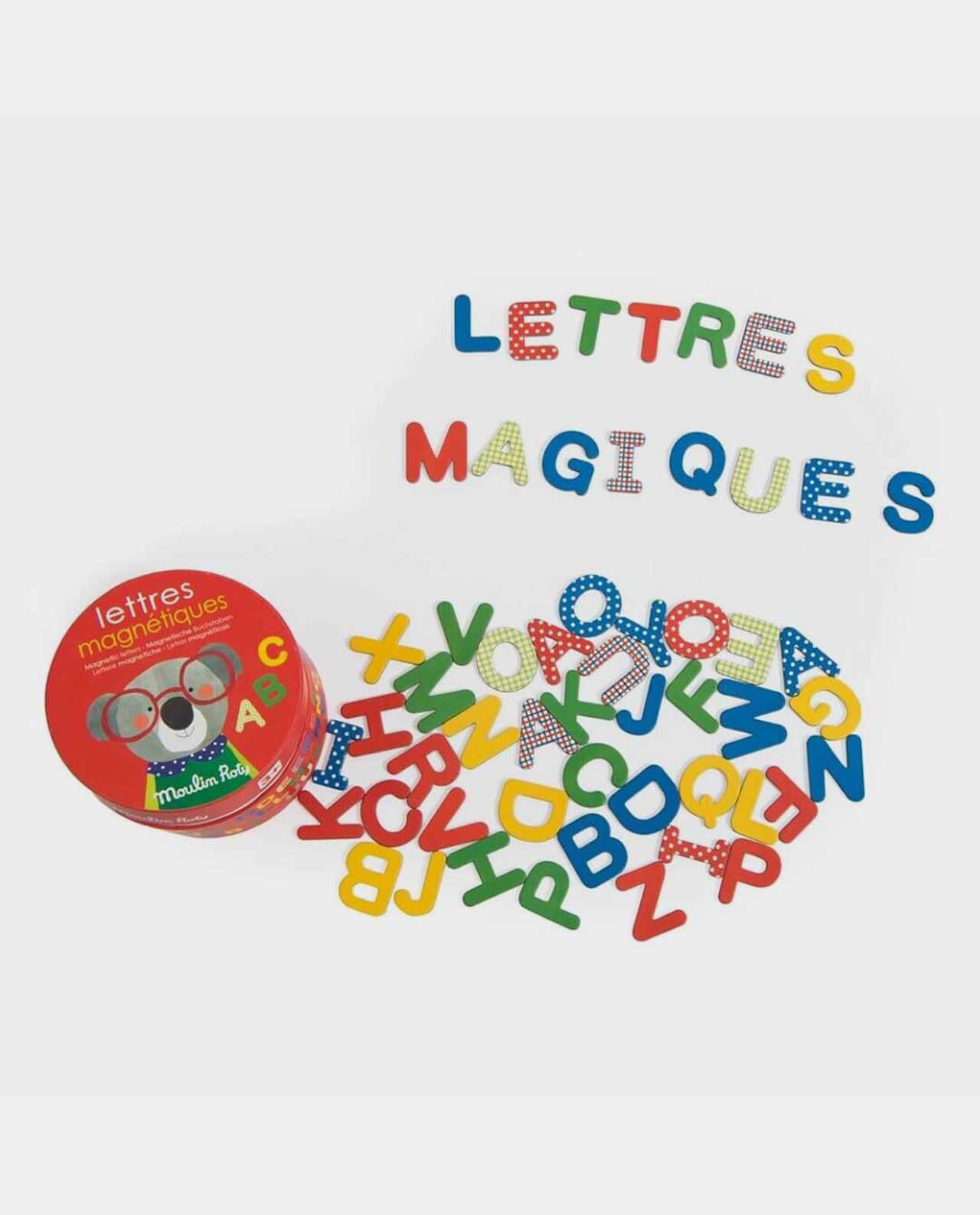 Letras Magnéticas Popipop de Cartón (54 unidades) Moulin Roty