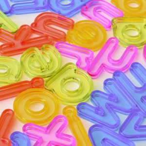 Letras Minúsculas Translucidas 78 uni Topiludo