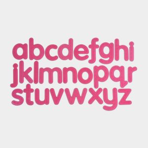 Letras de Silicona Rosa Tickit