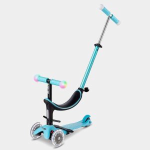 Patinete Micro Mini 2 Grow Deluxe Magic Led Azul 1-6 Años