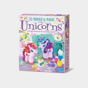 Moldea y Pinta Unicornios 3D 4M