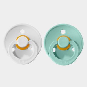 Pack Chupete BIBS Mint y White