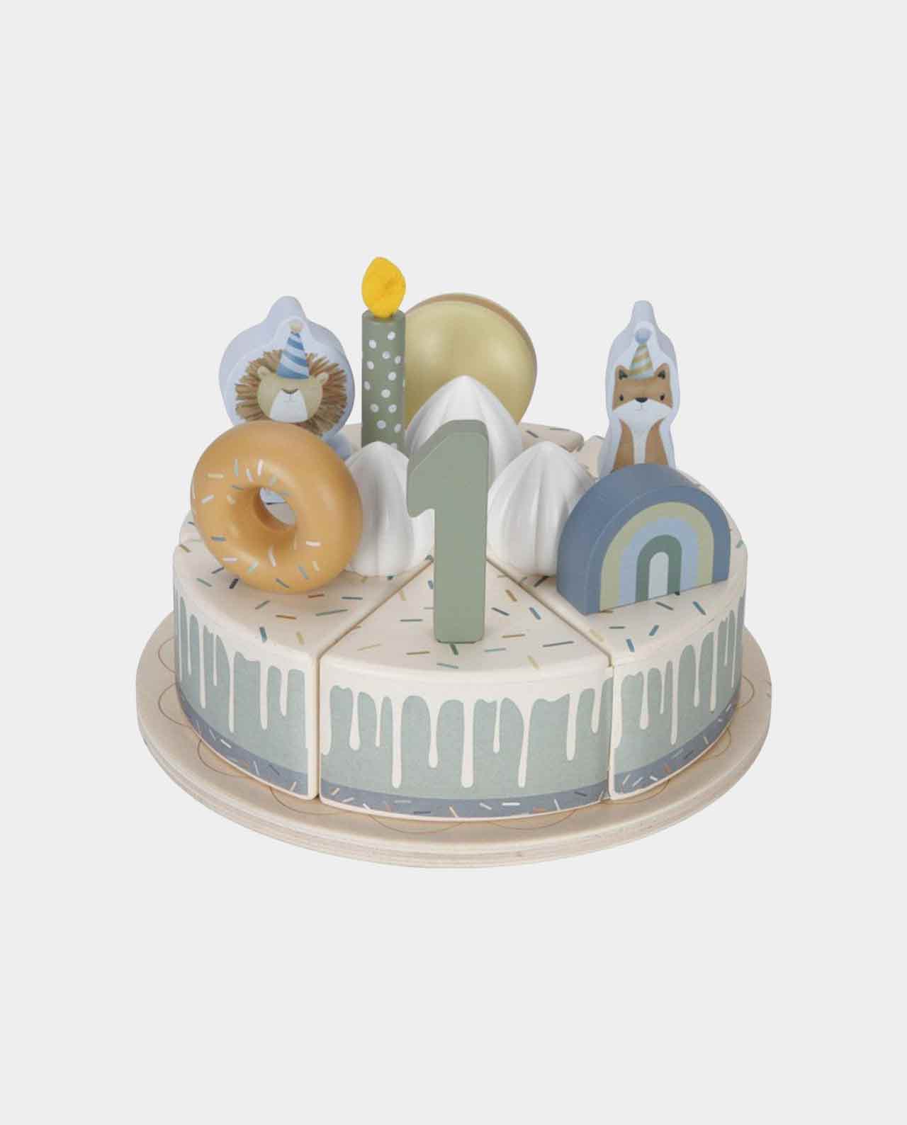 Pastel de Cumpleaños Azul FSC Little Dutch - Imagen 2