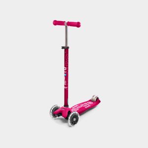 Patinete Micro Maxi Deluxe Led Rosa