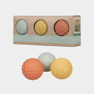 Set de 3 pelotas sensoriales granja Little Dutch