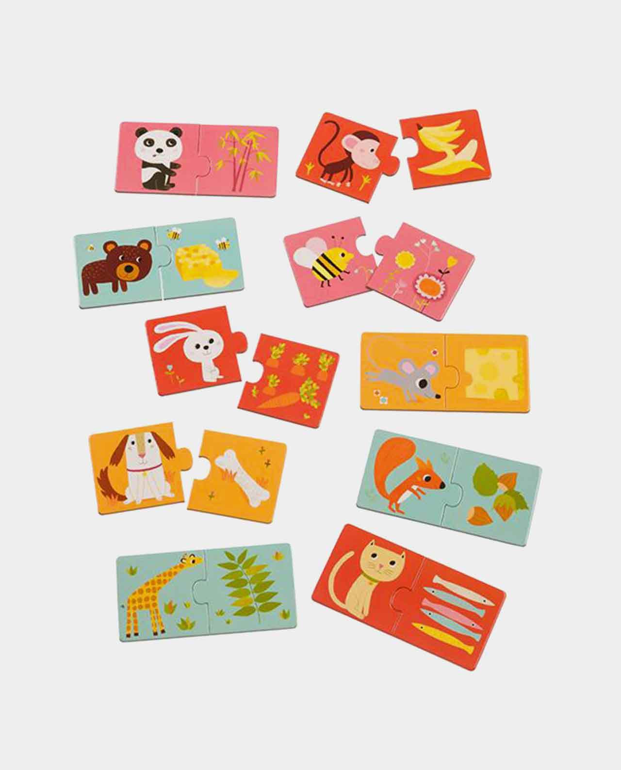 Puzzle Duo A Comer Djeco - Imagen 2