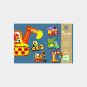 Puzzle Duo Vehiculos Articulados Djeco