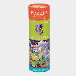 Puzzle + Poster Wild Safari 100 Crocodile Creek