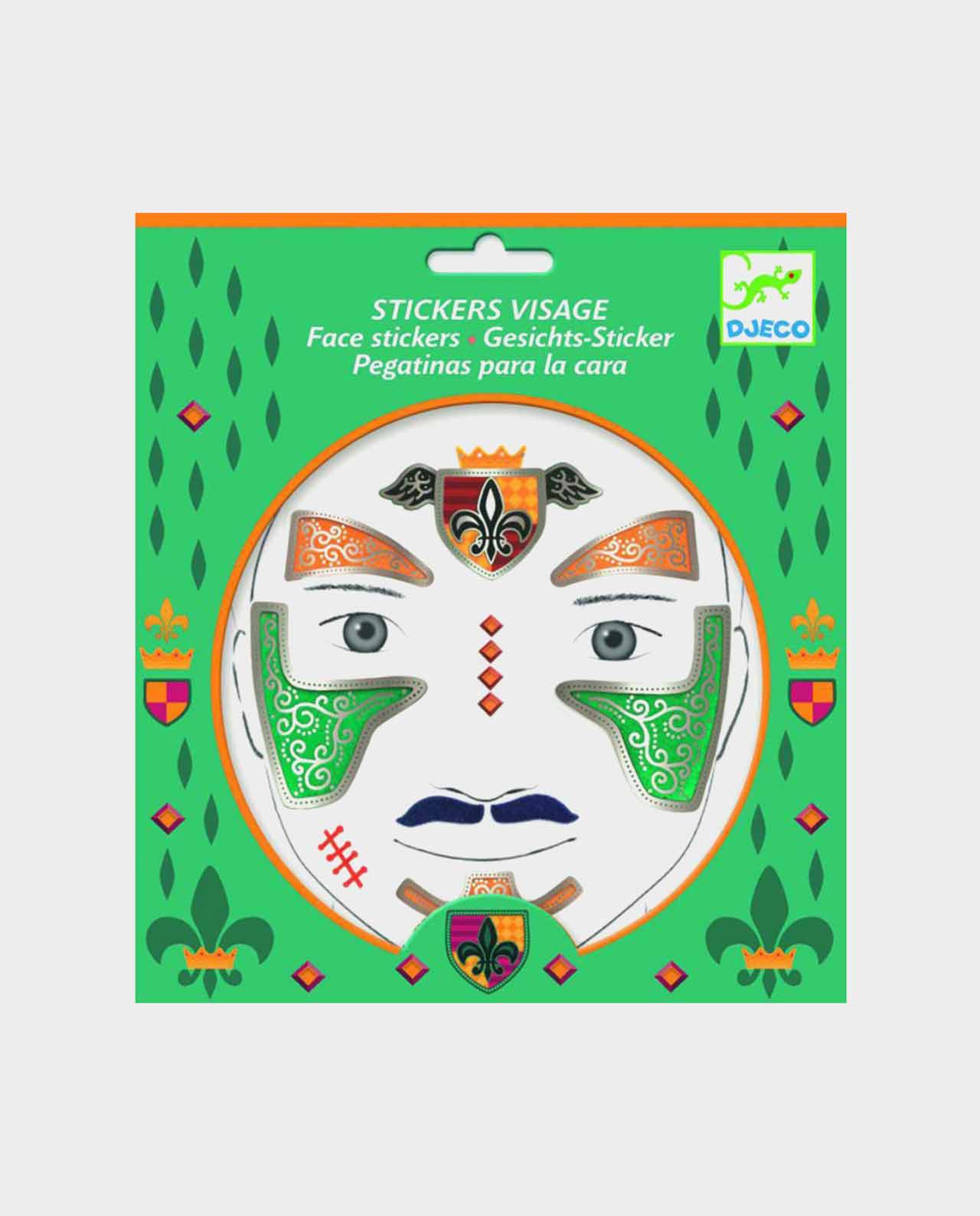 Pegatinas para la cara Caballero Djeco