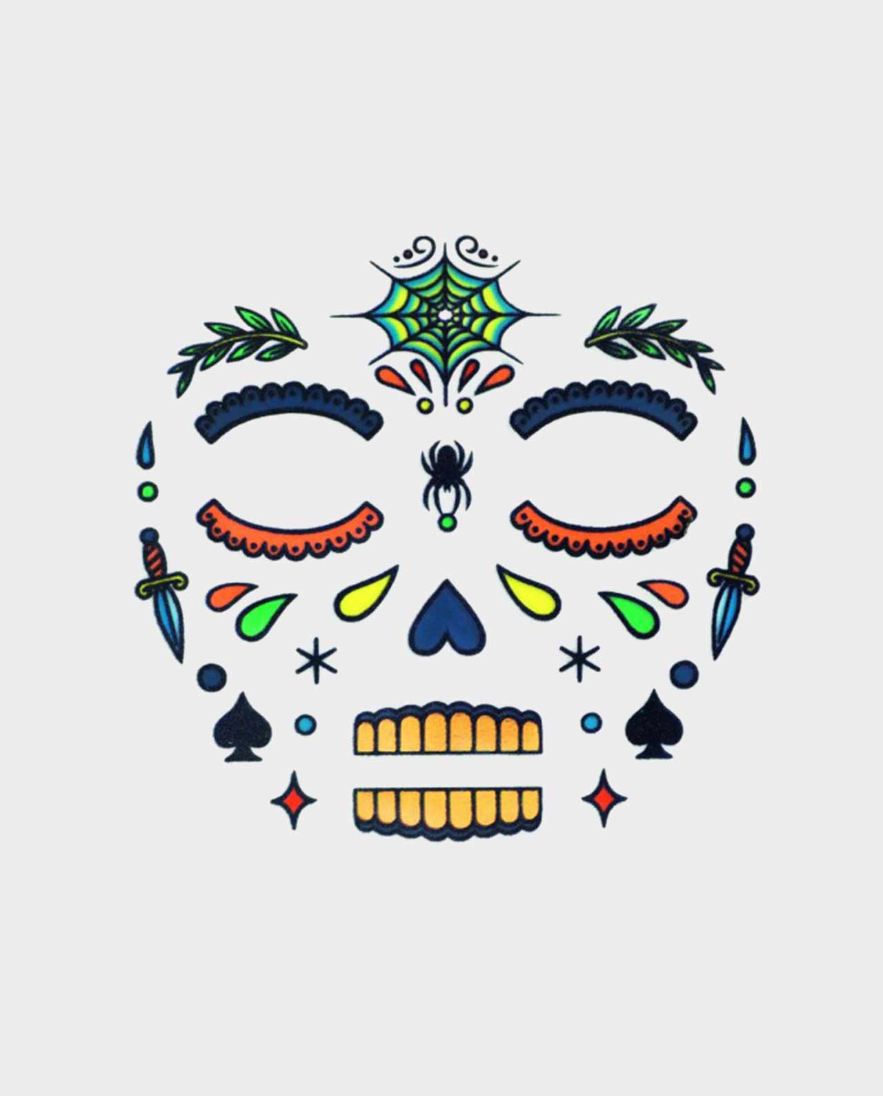 Pegatinas para la cara Calavera Djeco - Imagen 2