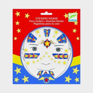 Pegatinas para la cara Superhéroe Djeco