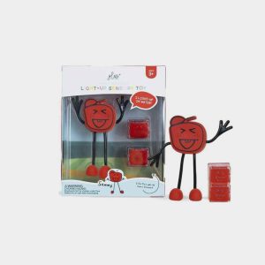 Set Personaje + 2 Cubos de Luz Sammy Rojo Glopals