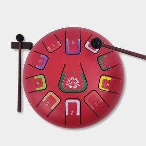 Tambú – 8 Pulgadas 11 Notas – Rojo Mate