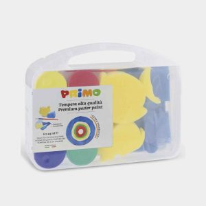 Tempera de alta Calidad + Accesorios 6 x 44gr – Primo