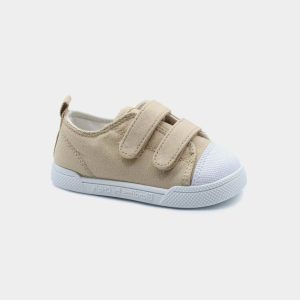 Zapatillas Lona Melón Beige – Crio’s Blanditos