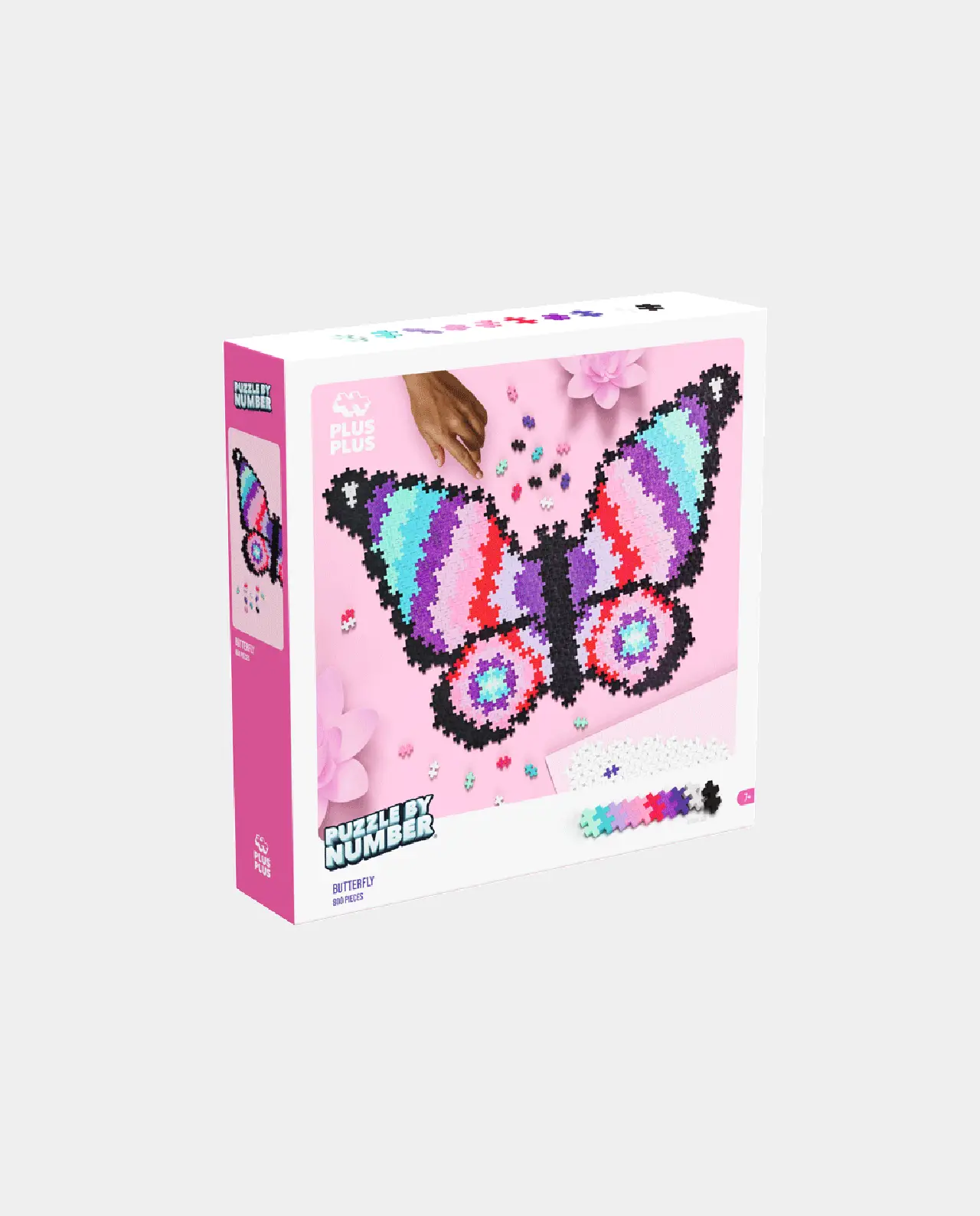 Plus Plus Puzzle by Number Mariposa