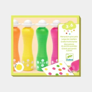 Rotuladores de puntos grandes Neon- Djeco