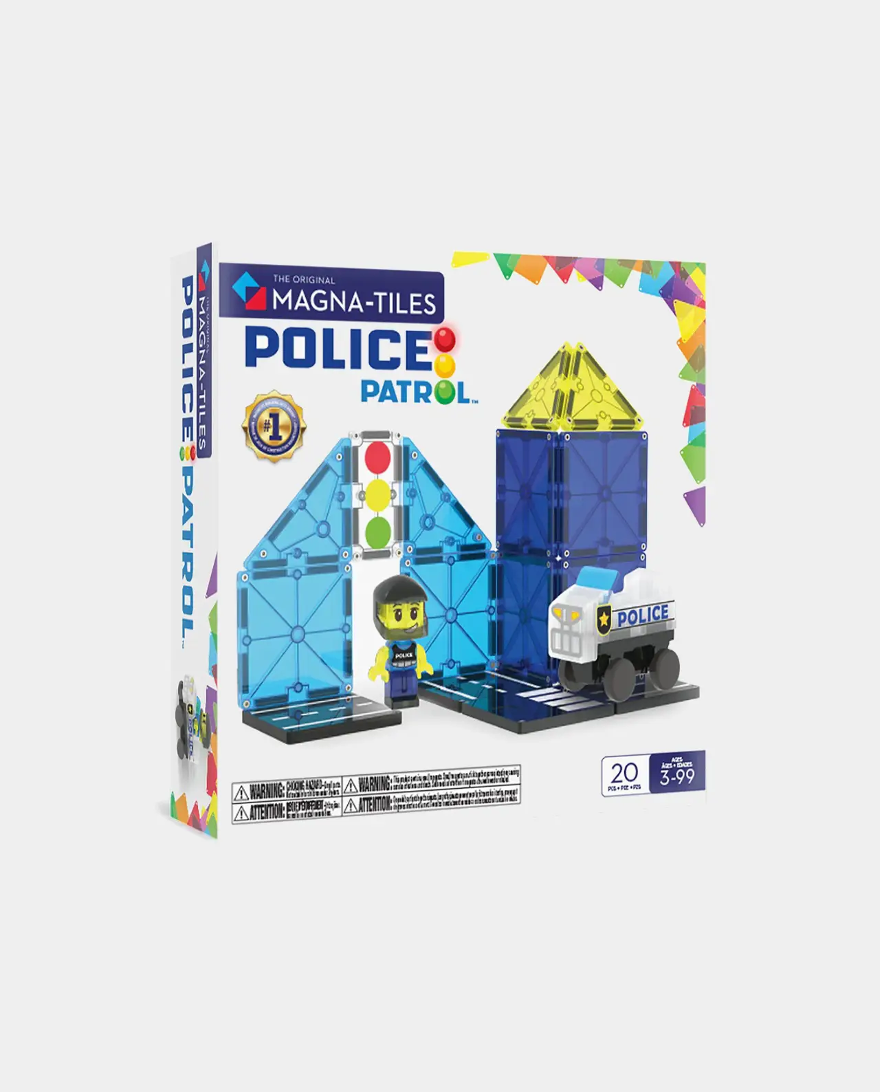 Magna-Tiles Police Patrol 20 pzas