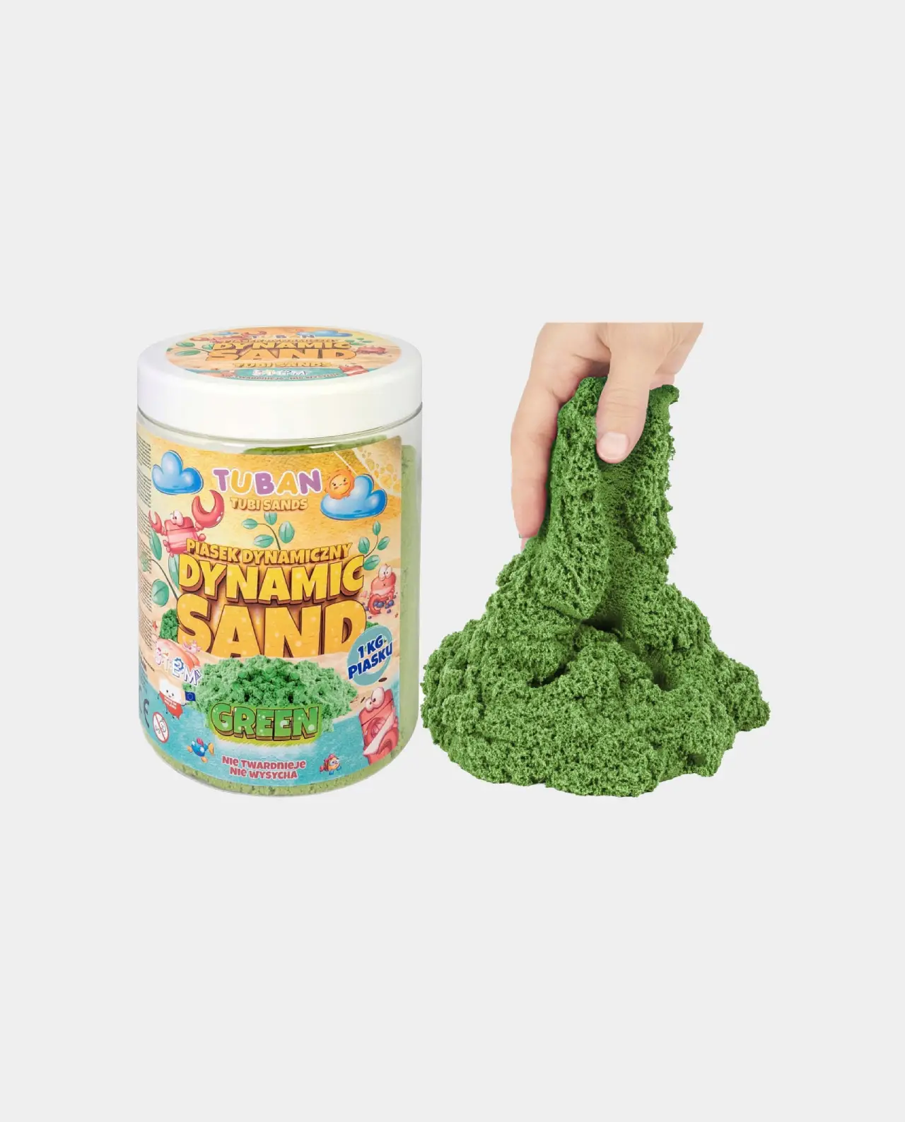 Tuban Dynamic Sand Verde 1kg- Djeco